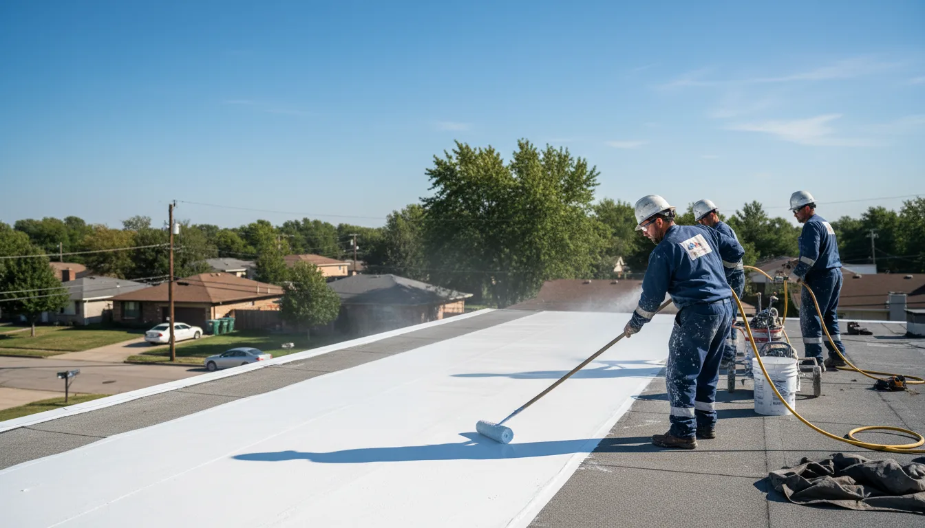 Commercial roof coating in Orange, TX near me